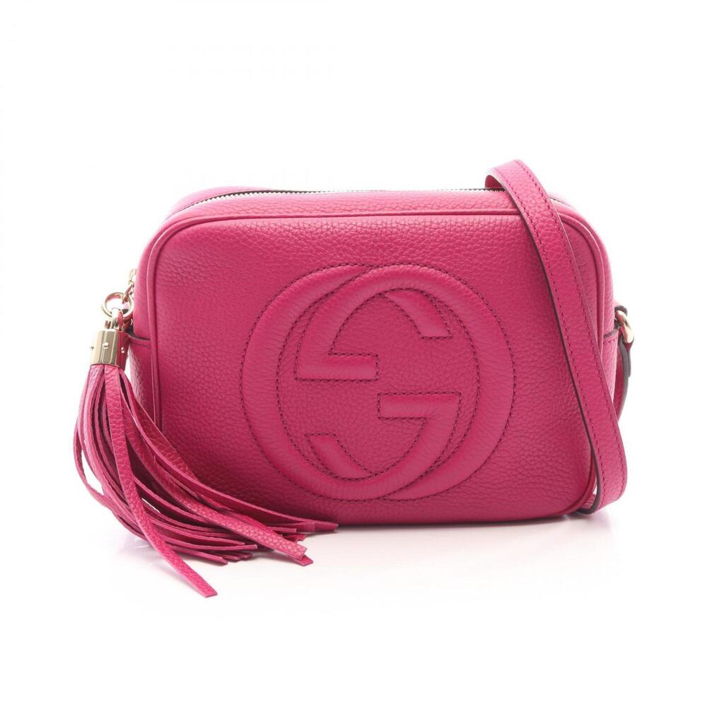 Gucci Soho Disco Bag, Interlocking G, Shoulder Bag/Handbag, Leather, Women's,...